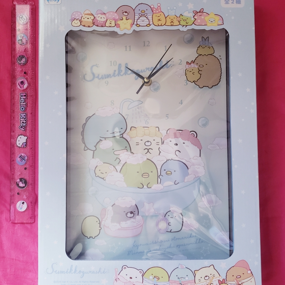 BNWT San-X BIG Sumikkogurashi Wall Clock